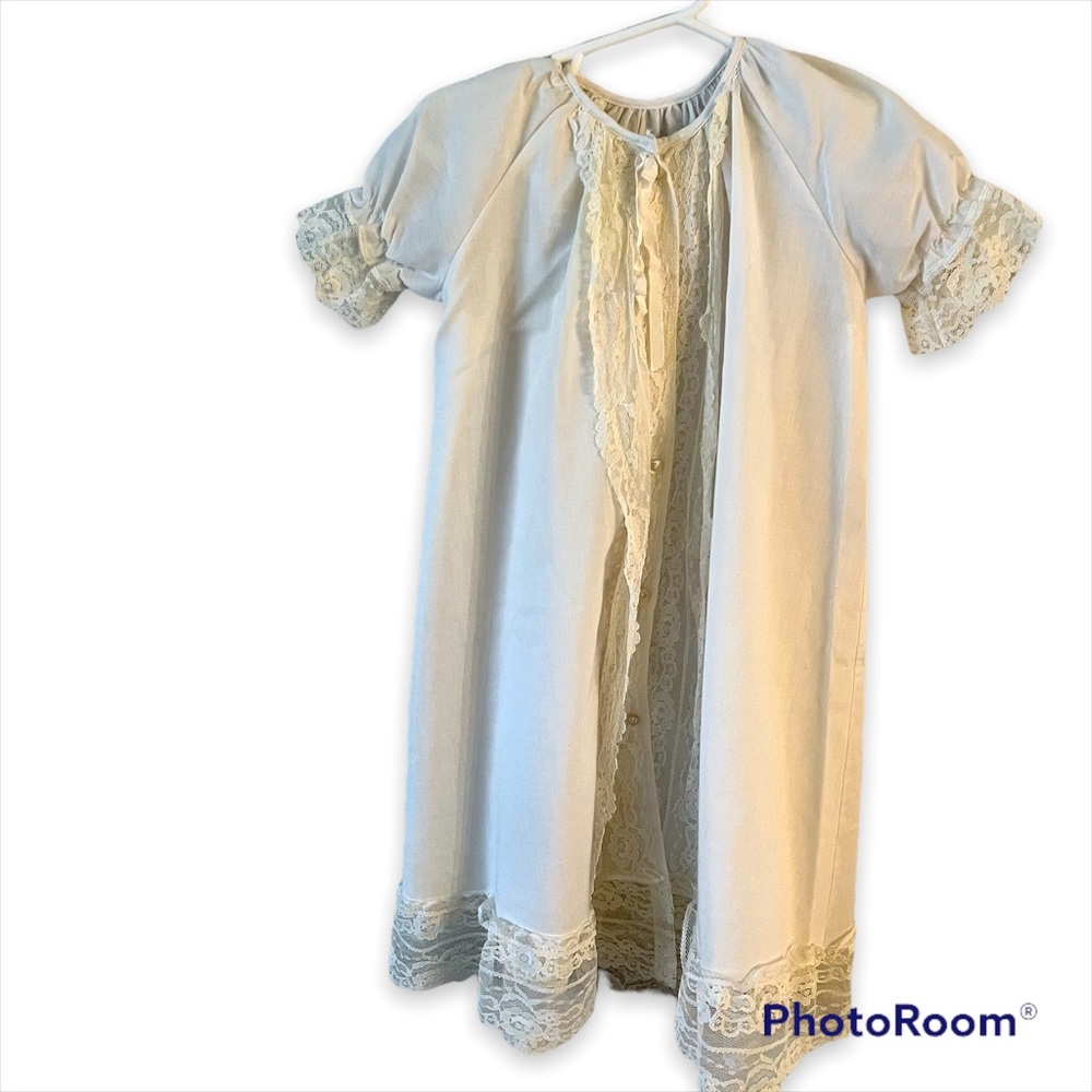 Lace Baptism or Easter Gown with Slip and Bonnet